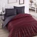 East Urban Home Southville Cotton Blend Duvet Cover Set Cotton in Red/Gray | 61" x 87" Duvet Cover + 1 31" x 31" Pillowcase | Wayfair