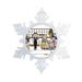 The Holiday Aisle® Personalized Friendly Folks Cartoon Snowflake Waitress Christmas Holiday Shaped Ornament Plastic in Brown/White | Wayfair