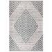 Beige/Blue 3'3" x 13'1" Area Rug - East Urban Home Morelia Geometric Machine Woven Velvet Area Rug in 39.0 x 0.31 D | Wayfair