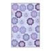 Purple/Red Rectangle 3'11" x 5'11" Area Rug - East Urban Home Floral Machine Made Flatweave Area Rug in 71.0 x 47.0 x 0.31 in white | Wayfair