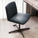 Latitude Run® Loudella Faux Leather Task Chair Upholstered/Metal in Black | 20 W x 20 D in | Wayfair 2EBAA2EA899B48B097DD6AB417C1F68E