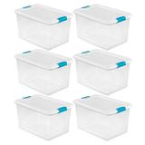 Sterilite Latching Stackable Storage Container w/Lid Plastic | 23.75 H x 16 W x 13.5 D in | Wayfair 6 x 14978006