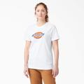 Dickies Women's Heavyweight Logo T-Shirt - White Size S (FS47R)