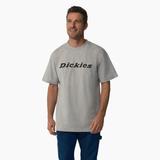 Dickies Men's Short Sleeve Wordmark Graphic T-Shirt - Heather Gray Size XL (WS22B)