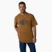 Dickies Men's Short Sleeve Heavyweight Logo T-Shirt - Brown Duck Size (WS22C)