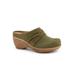 Women's Mackay Clog by SoftWalk in Dark Olive Nubuck (Size 11 M)