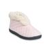 Women's Quilted Jersey Elastic Front Slipper Boot Slippers by GaaHuu in Pink (Size S(5/6))