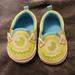 Disney Shoes | Disney Pixar Monsters Inc "Mike" Shoes - Size 3-6 Months | Color: Blue/Green | Size: 3-6 Months