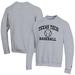 Men's Champion Gray Texas Tech Red Raiders Baseball Icon Powerblend Pullover Sweatshirt