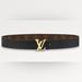 Louis Vuitton Accessories | Lv Initiales 30mm Reversible Belt - Black | Color: Black | Size: 75 Cm