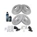 2003-2004 Infiniti G35 Front and Rear Brake Pad and Rotor Kit - TRQ BKA22933