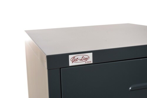 Jet-Line Aktenschrank Garderobenschrank Stahlschrank MINSKOW Spind anthrazit Image
