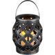 Windlicht HOME AFFAIRE Kerzenhalter Gr. B/H/T: 14 cm x 24 cm x 14 cm, schwarz Kerzenhalter