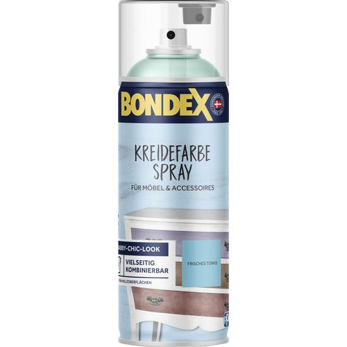 "BONDEX Kreidespray ""Kreidefarbe"" Farben Gr. 0,4 l, blau (frisches türkis, blau) Farben Lacke"