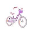 RoyalBaby Stargirl Kinderfahrrad Mädchen Fahrrad Hand- und Rücktrittbremse 14 Zoll ab Jahre Kinder Fahrrad Lilac