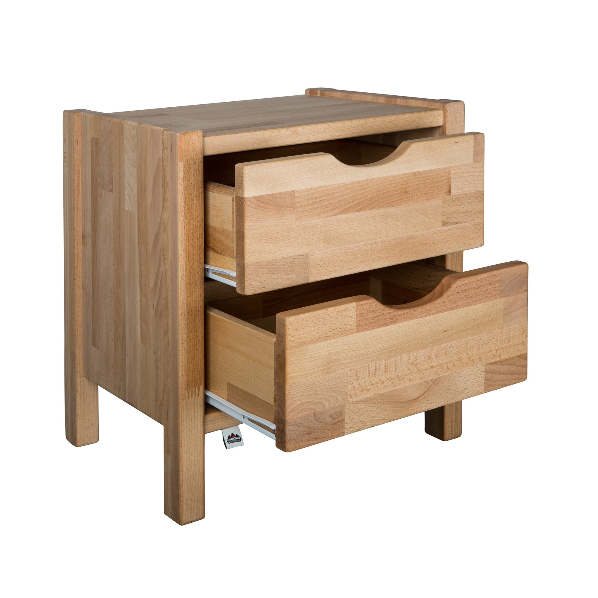 Schwarzwald Massivholz »Desiree« Nachttisch weiß lasiert