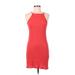 Mossimo Supply Co. Casual Dress - Bodycon: Orange Solid Dresses - Women's Size Medium