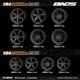 BNDS-1/64 ABS roues en métal avec pneus en caoutchouc assemblage de jantes pièces modifiées pour