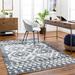 Bram 9' x 12' Light Gray/Black White/Gray/Dark Gray/Multi Brown/Beige/Brown/Tan/Dark Red Area Rug - Hauteloom