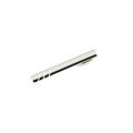 Silver 3 Stripes Skinny Tie Bar