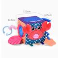 Multifunction Baby Plush Rattles Toy Ocean Cube Soft Blocks Plush Rattles Rings Hanging Toy