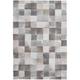 Mehari 23245 6262 Checkered Shaggy Rugs in Beige