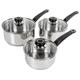 Morphy Richards 3 Piece 16cm 18cm 20cm Stainless Steel Pan Set | TJ Hughes