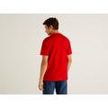 Benetton, 100% Organic Cotton Basic T-shirt, taglia XXXL, Red, Men