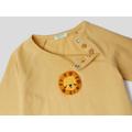 Benetton, Long Sleeve Bodysuit In Organic Cotton, taglia 6-9, Yellow, Kids