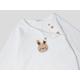 Benetton, Long Sleeve Bodysuit In Organic Cotton, taglia 12-18, Creamy White, Kids