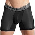 Rounderbum Anatomic Cotton Long Boxer Briefs - Black M