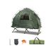 Costway 1-Person Folding Camping Tent with Sunshade and Air Mattress