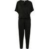 Jumpsuit URBAN CLASSICS "Urban Classics Damen Ladies Modal Jumpsuit", Damen, Gr. 5XL, US-Größen, schwarz, 77% Modal, 23% Polyester, unifarben, Kurzarm, Overalls