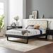 Bridgette Queen Wood Platform Bed With Angular Frame