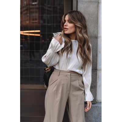 Hendrix Bell Sleeve Top - Oyster