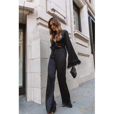Bowie Straight Leg Trousers -Black