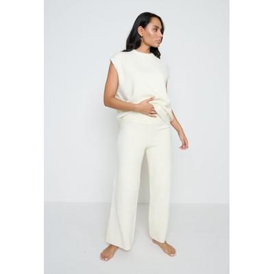 Millie Knit Trousers - Cream