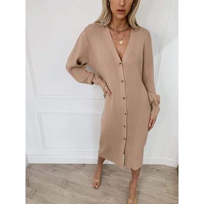 Peony Maxi Cardigan - Dusky Pink