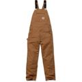 Carhartt Mens Cotton Triple Stitched Durable Bib Overalls Waist 46' (114cm), Inside Leg 32' (88cm)