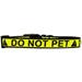 Mirage Pet 125-315 SMW Wide Do Not Pet Caution Tape Nylon Dog Collar - Small