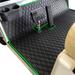 Xtreme Mats Club Car DS Golf Cart Mat Full Coverage Golf Cart Floor Liner Mat - Fits Club Car DS (1982-2013) and Villager (1982-2018) Models - Black with Green Trim