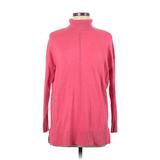 Ann Taylor Turtleneck Sweater: Pink Tops - Women's Size Medium Petite