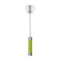 Wovilon Coffee Stirrers Electric Stirrer Drink Stirrer Stainless Steel Rotary Whisk 10 Inchsemi-Automatic Whisk Press Type Manual Rotary Whisk