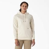 Dickies Women's Water Repellent Sleeve Logo Hoodie - Antique White Size L (FW202)