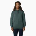 Dickies Women's Water Repellent Sleeve Logo Hoodie - Lincoln Green Size XL (FW202)