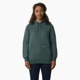 Dickies Women's Water Repellent Sleeve Logo Hoodie - Lincoln Green Size XL (FW202)