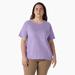 Dickies Women's Plus Cooling Short Sleeve Pocket T-Shirt - Purple Rose Size 2X (SSFW40)