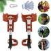 Loyalheartdy Tree Climbing Spikes with Multi-Functional Belt Outdoor Jungle Survival Climbing Trees Gear w/Straps and Gloves