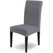 Chair Covers 4 Pieces Chair Cover Stretch Gray Elastic Chair Cover Stretch Removable Washable Chair Cover Durable Universal for Dining Room Hotel Banquet Wedding Parties Decoration
