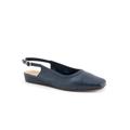 Women's Vittoria Sling Back Flat by SoftWalk in Navy (Size 8 M)